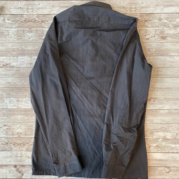 Playboy Pinstripe Button Down Dress Shirt Medium - Picture 7 of 7